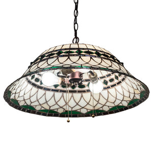 Meyda Tiffany - 230950 - Three Light Pendant - Tiffany Roman - Mahogany Bronze