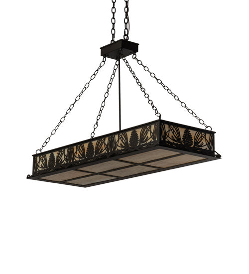 Meyda Tiffany - 231204 - Eight Light Pendant - Mountain Pine - Oil Rubbed Bronze