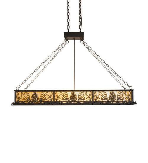 Meyda Tiffany - 231204 - Eight Light Pendant - Mountain Pine - Oil Rubbed Bronze