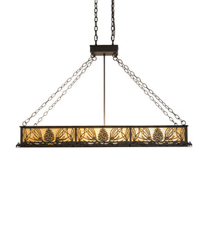 Meyda Tiffany - 231204 - Eight Light Pendant - Mountain Pine - Oil Rubbed Bronze