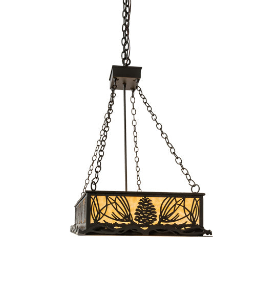 Meyda Tiffany - 231204 - Eight Light Pendant - Mountain Pine - Oil Rubbed Bronze