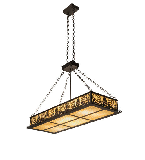 Meyda Tiffany - 231204 - Eight Light Pendant - Mountain Pine - Oil Rubbed Bronze