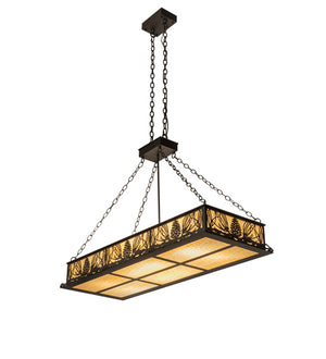 Meyda Tiffany - 231204 - Eight Light Pendant - Mountain Pine - Oil Rubbed Bronze