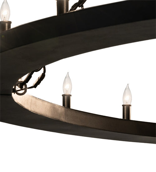 Meyda Tiffany - 231316 - 24 Light Chandelier - Loxley - Textured Black