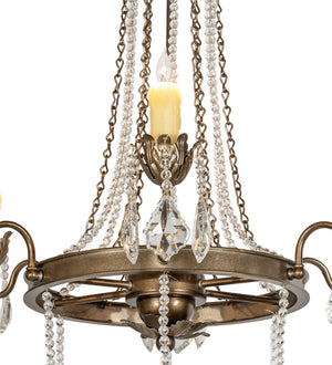 Meyda Tiffany - 232504 - Six Light Chandelier - Dominique - Black Hills Gold