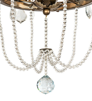 Meyda Tiffany - 232504 - Six Light Chandelier - Dominique - Black Hills Gold