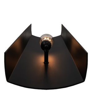 Meyda Tiffany - 232700 - One Light Wall Sconce - Alva - Solar Black