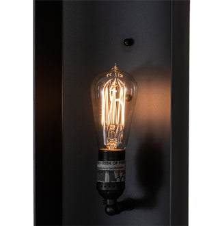 Meyda Tiffany - 232700 - One Light Wall Sconce - Alva - Solar Black