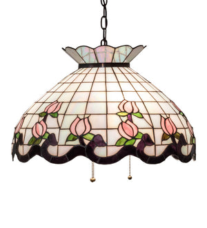 Meyda Tiffany - 232764 - Three Light Pendant - Roseborder - Mahogany Bronze