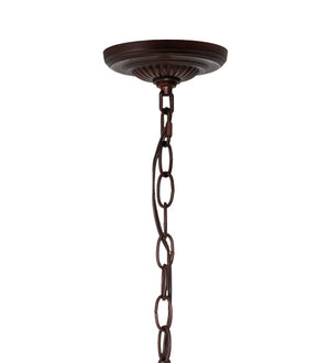 Meyda Tiffany - 232769 - Three Light Pendant - Roseborder - Mahogany Bronze