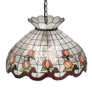 Meyda Tiffany - 232771 - Three Light Pendant - Roseborder - Mahogany Bronze