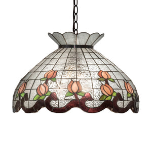 Meyda Tiffany - 232771 - Three Light Pendant - Roseborder - Mahogany Bronze