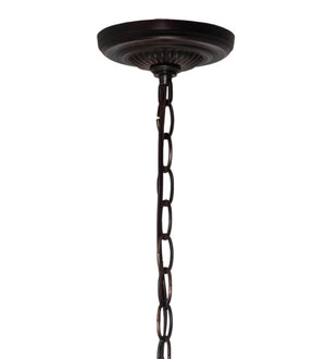 Meyda Tiffany - 232771 - Three Light Pendant - Roseborder - Mahogany Bronze