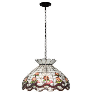 Meyda Tiffany - 232771 - Three Light Pendant - Roseborder - Mahogany Bronze