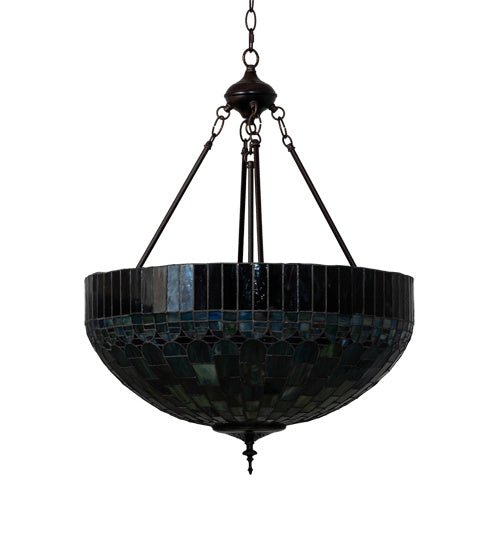 Meyda Tiffany - 232779 - Three Light Pendant - Tiffany Candice - Mahogany Bronze