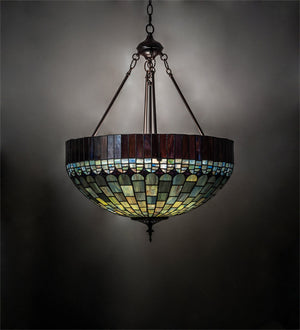 Meyda Tiffany - 232779 - Three Light Pendant - Tiffany Candice - Mahogany Bronze