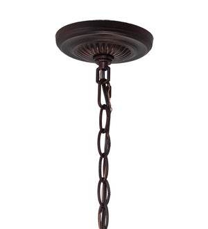 Meyda Tiffany - 232781 - Three Light Pendant - Tiffany Hanginghead Dragonfly - Mahogany Bronze