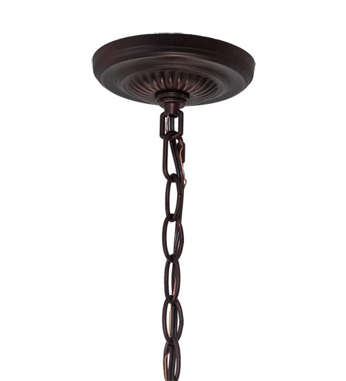 Meyda Tiffany - 232781 - Three Light Pendant - Tiffany Hanginghead Dragonfly - Mahogany Bronze