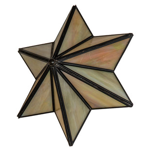 Meyda Tiffany - 233309 - One Light Wall Sconce - Star - Craftsman Brown