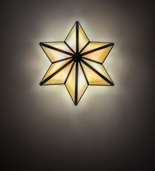 Meyda Tiffany - 233309 - One Light Wall Sconce - Star - Craftsman Brown