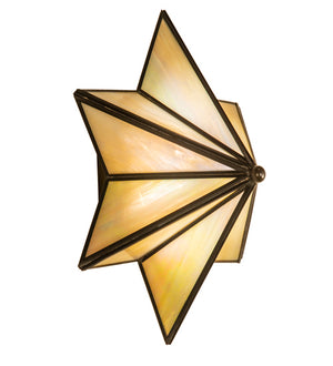 Meyda Tiffany - 233309 - One Light Wall Sconce - Star - Craftsman Brown