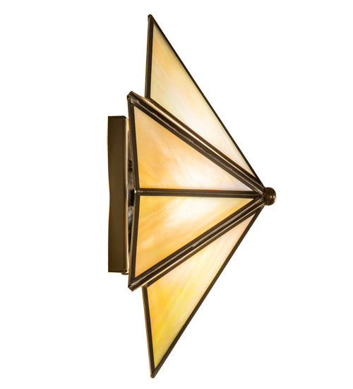 Meyda Tiffany - 233309 - One Light Wall Sconce - Star - Craftsman Brown