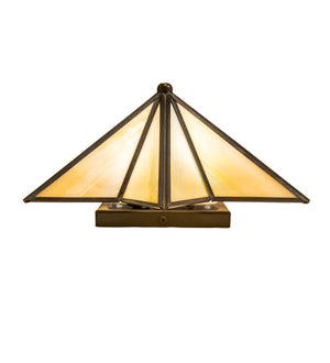 Meyda Tiffany - 233309 - One Light Wall Sconce - Star - Craftsman Brown