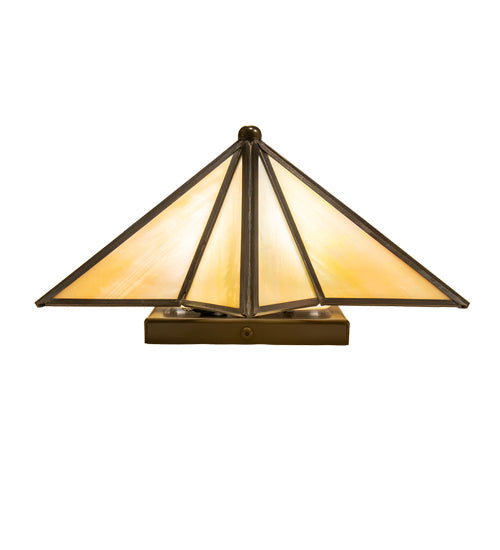 Meyda Tiffany - 233309 - One Light Wall Sconce - Star - Craftsman Brown