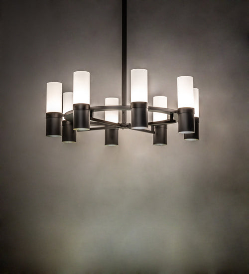 Meyda Tiffany - 233588 - Eight Light Chandelier - Farmington - Oil Rubbed Bronze