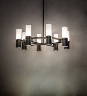 Meyda Tiffany - 233588 - Eight Light Chandelier - Farmington - Oil Rubbed Bronze