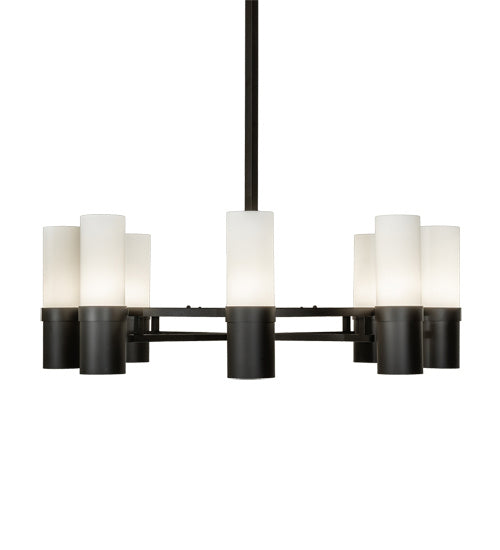 Meyda Tiffany - 233588 - Eight Light Chandelier - Farmington - Oil Rubbed Bronze