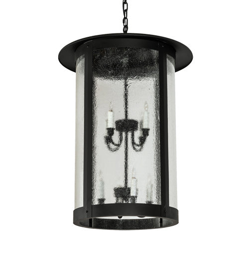 Meyda Tiffany - 237415 - Eight Light Pendant - Fulton - Textured Black