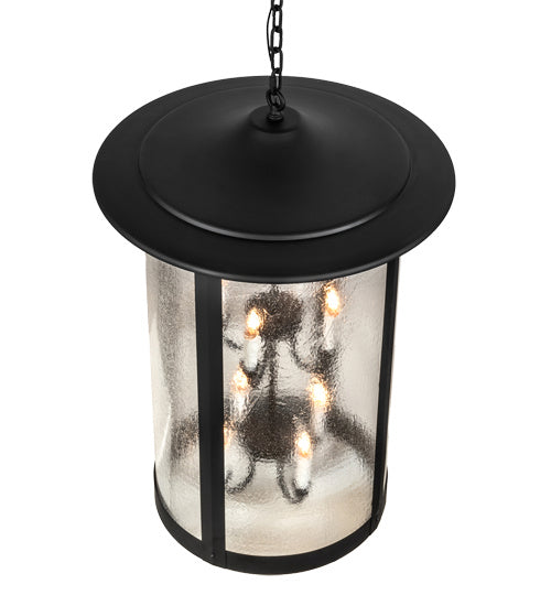 Meyda Tiffany - 237415 - Eight Light Pendant - Fulton - Textured Black