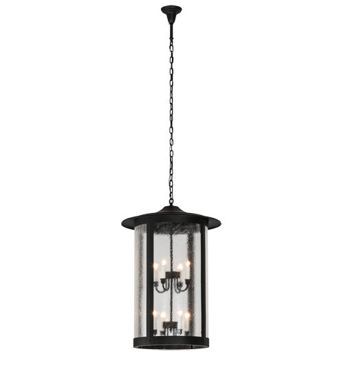 Meyda Tiffany - 237415 - Eight Light Pendant - Fulton - Textured Black