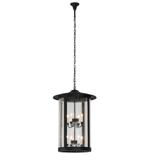 Meyda Tiffany - 237415 - Eight Light Pendant - Fulton - Textured Black