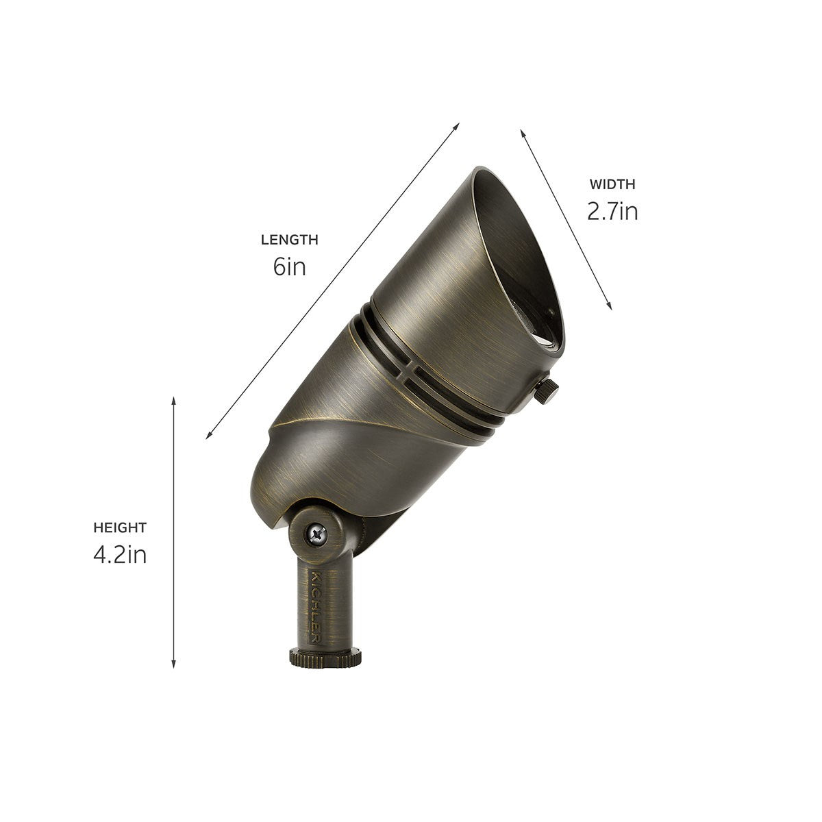 Kichler - 16162CBR30 - LED Accent - Vlo Led Accent - Centennial Brass