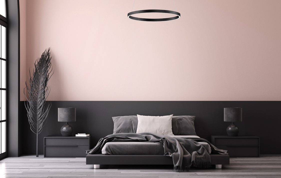 ET2 - E22728-BK - LED Pendant - Groove WiZ - Black