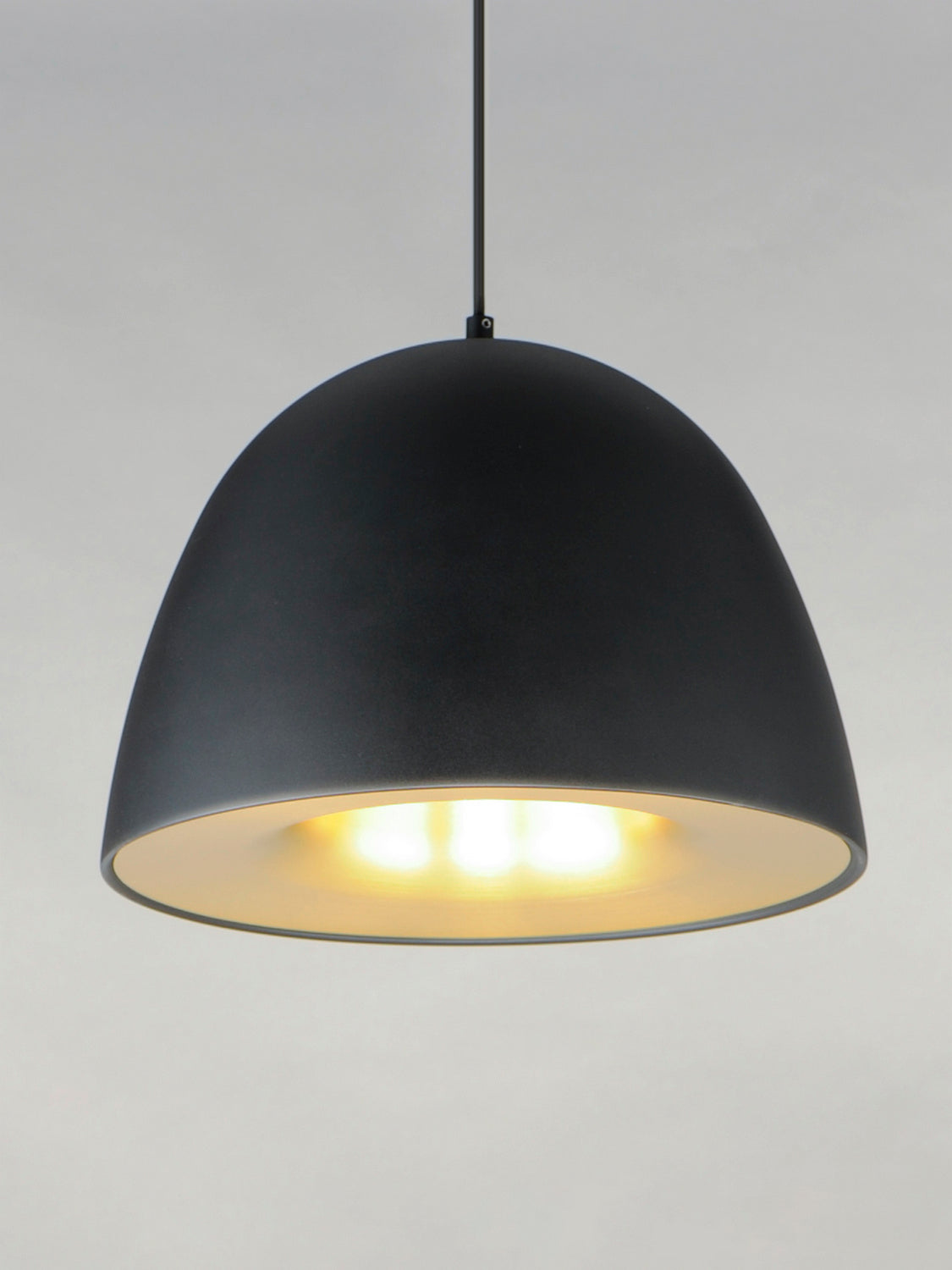 ET2 - E24916-BKSBR - LED Pendant - Fungo - Black / Satin Brass