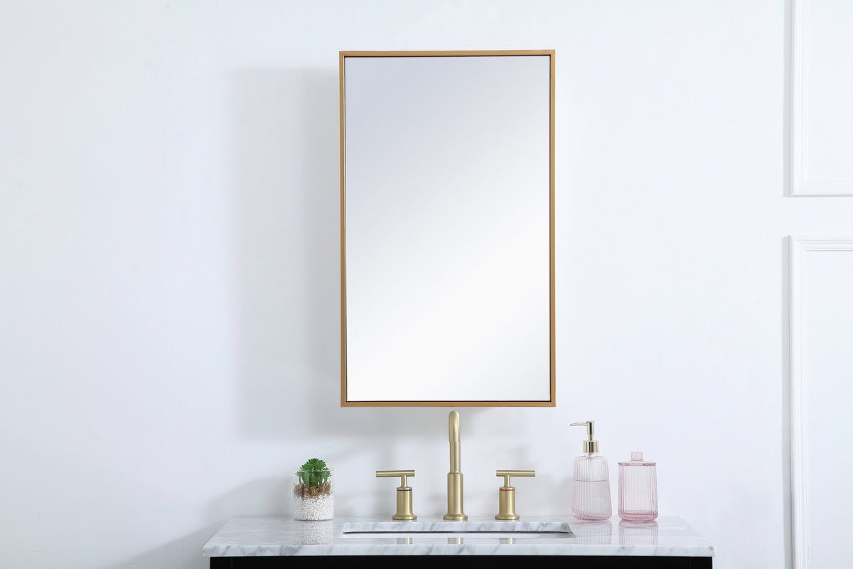 Elegant Lighting - MR571728BRS - Medicine Cabinet - Wyn - Brass