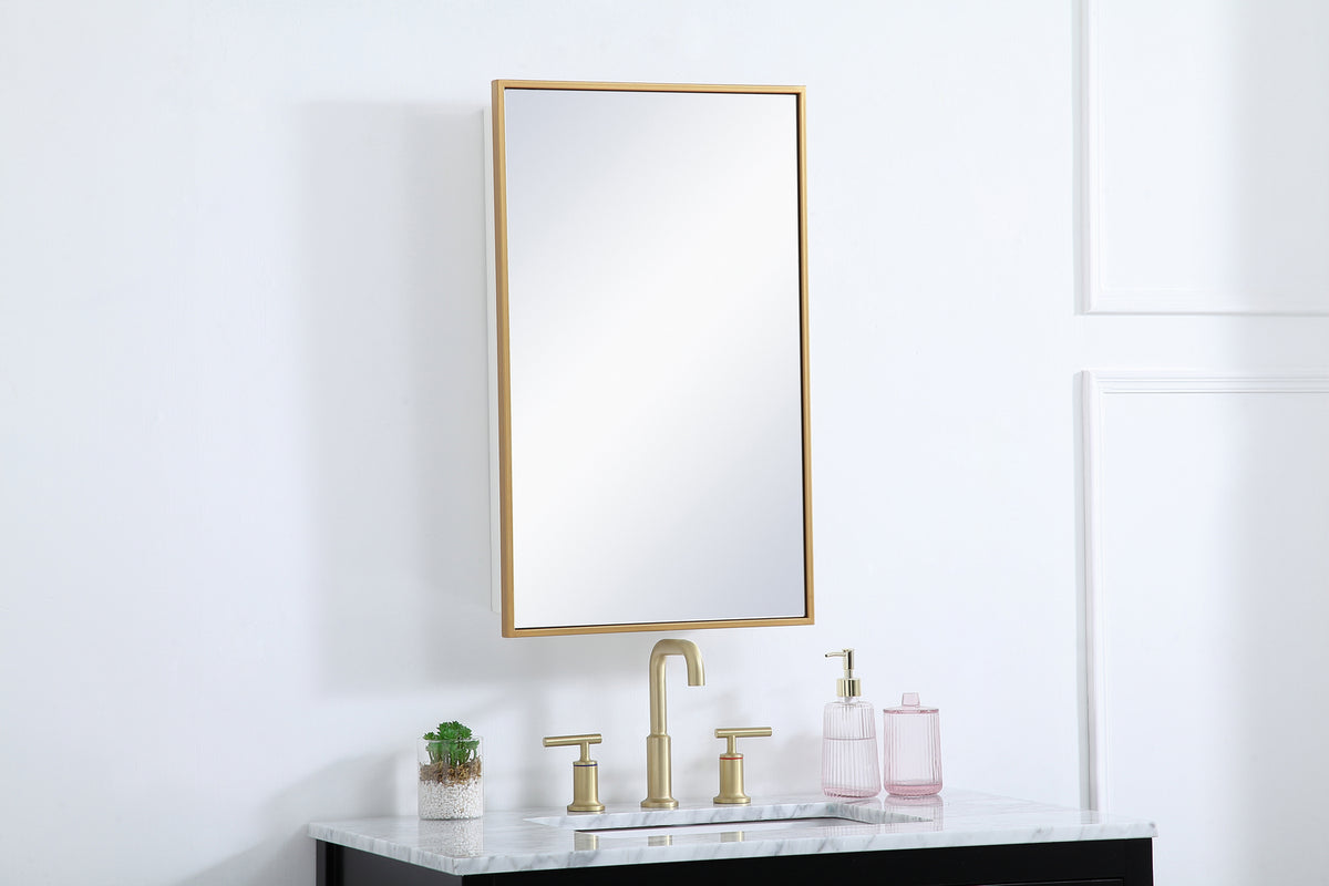 Elegant Lighting - MR571728BRS - Medicine Cabinet - Wyn - Brass