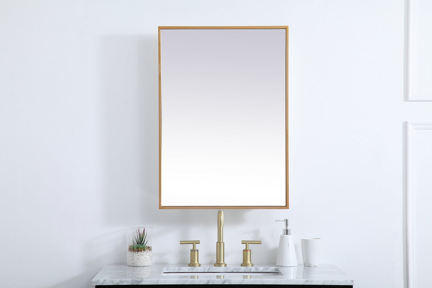 Elegant Lighting - MR572028BRS - Medicine Cabinet - Wyn - Brass