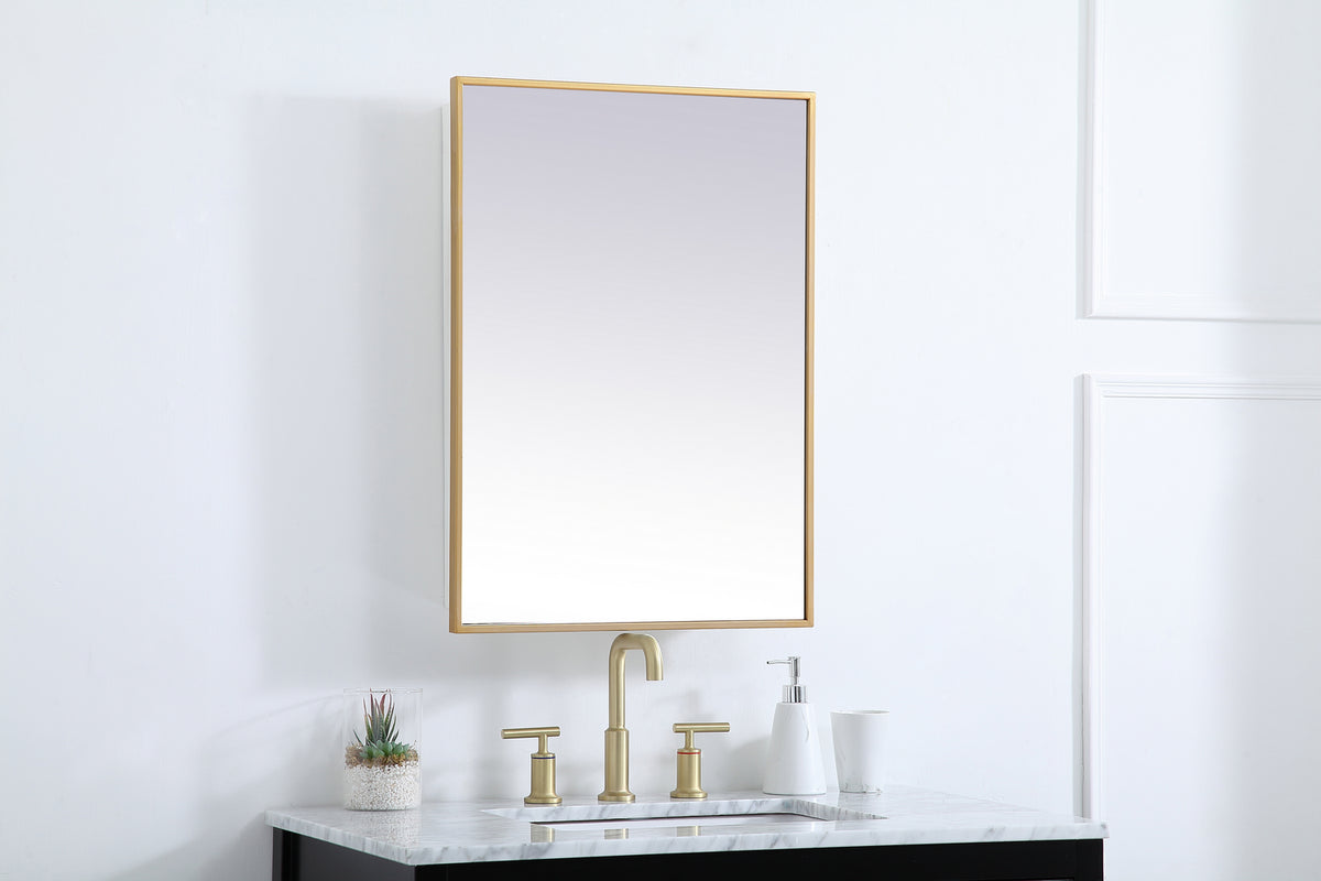 Elegant Lighting - MR572028BRS - Medicine Cabinet - Wyn - Brass