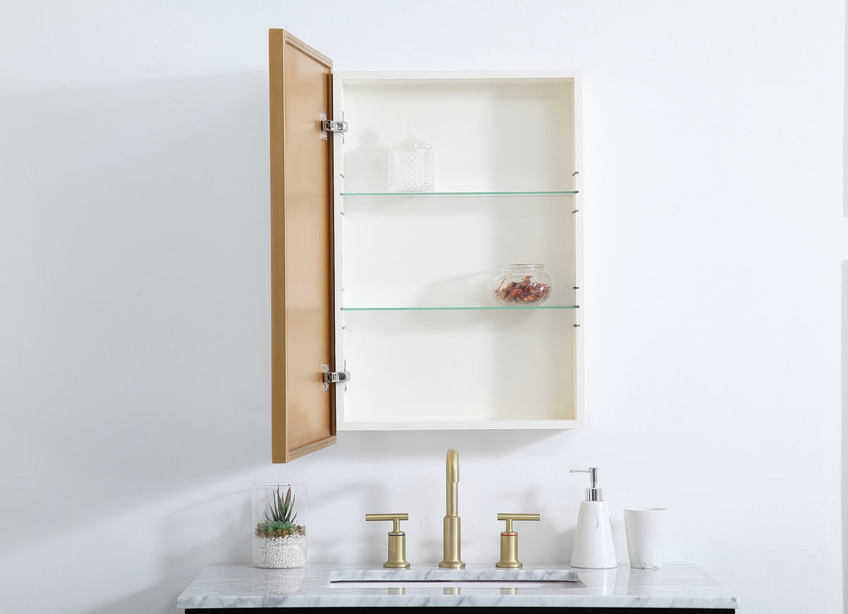 Elegant Lighting - MR572028BRS - Medicine Cabinet - Wyn - Brass