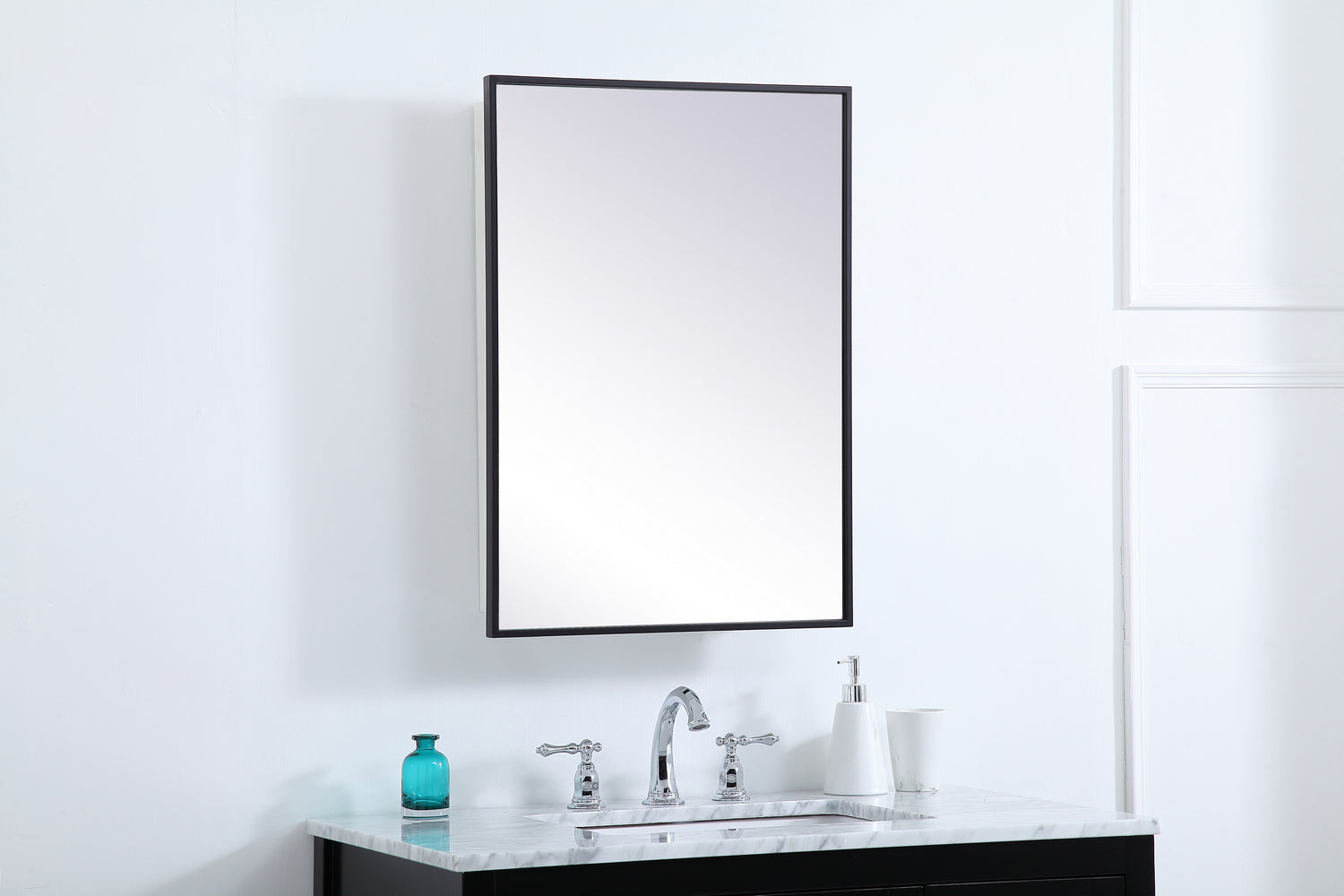 Elegant Lighting - MR572028BLK - Medicine Cabinet - Wyn - Black
