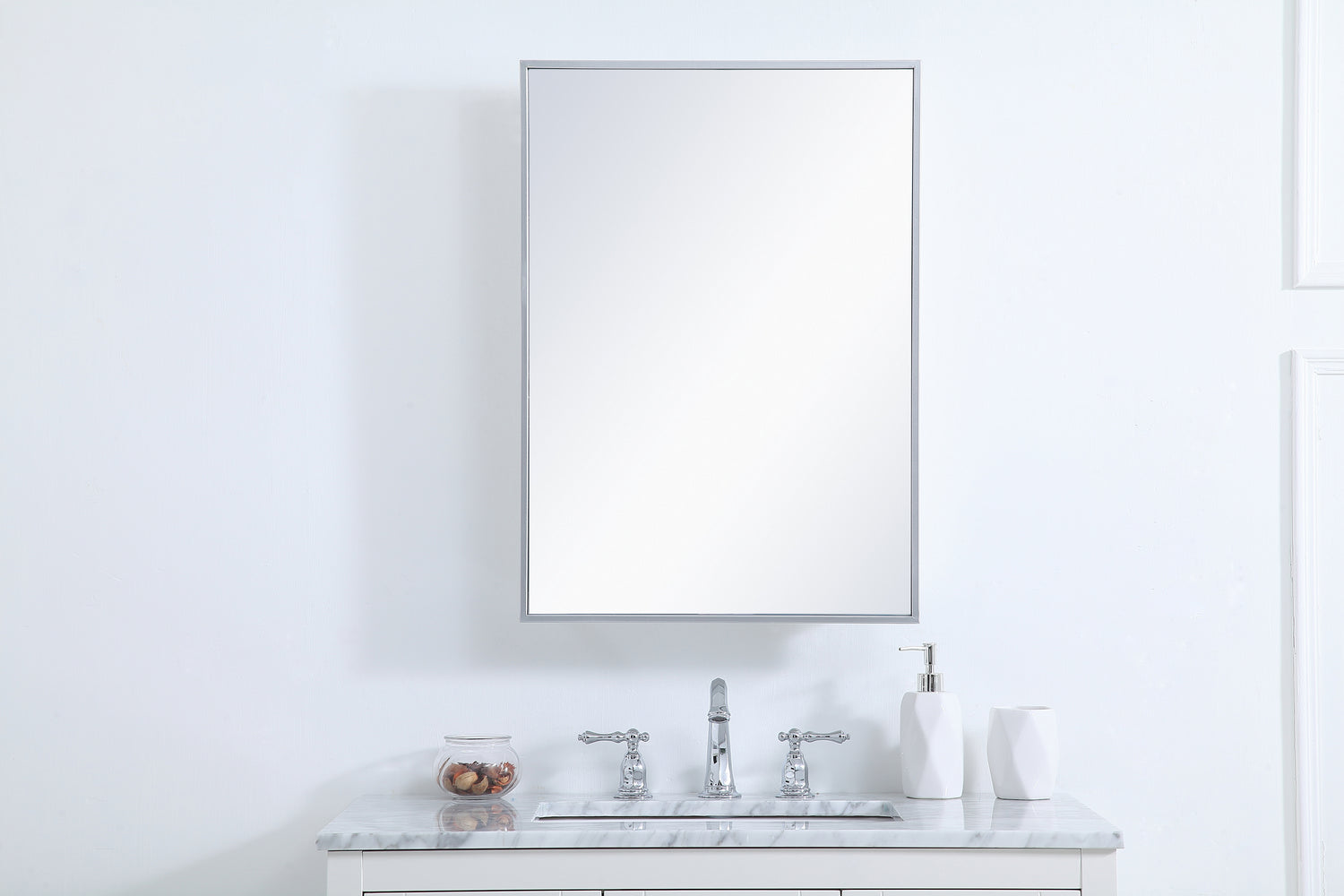 Elegant Lighting - MR572028S - Medicine Cabinet - Wyn - Silver