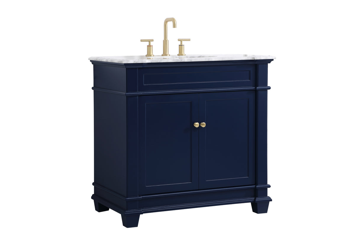 Elegant Lighting - VF50036BL - Bathroom Vanity Set - Wesley - Blue