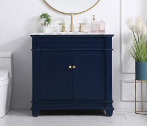 Elegant Lighting - VF50036BL - Bathroom Vanity Set - Wesley - Blue