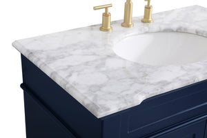 Elegant Lighting - VF50036BL - Bathroom Vanity Set - Wesley - Blue