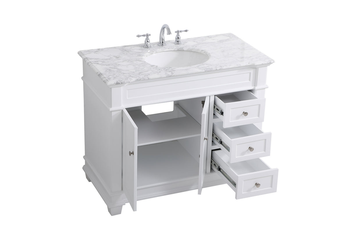 Elegant Lighting - VF50042WH - Bathroom Vanity Set - Wesley - White