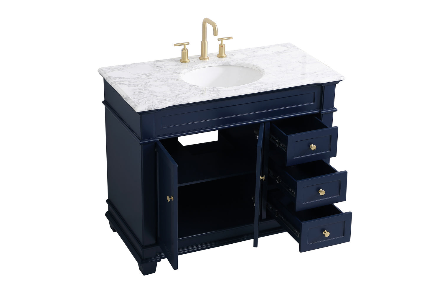 Elegant Lighting - VF50042BL - Bathroom Vanity Set - Wesley - Blue